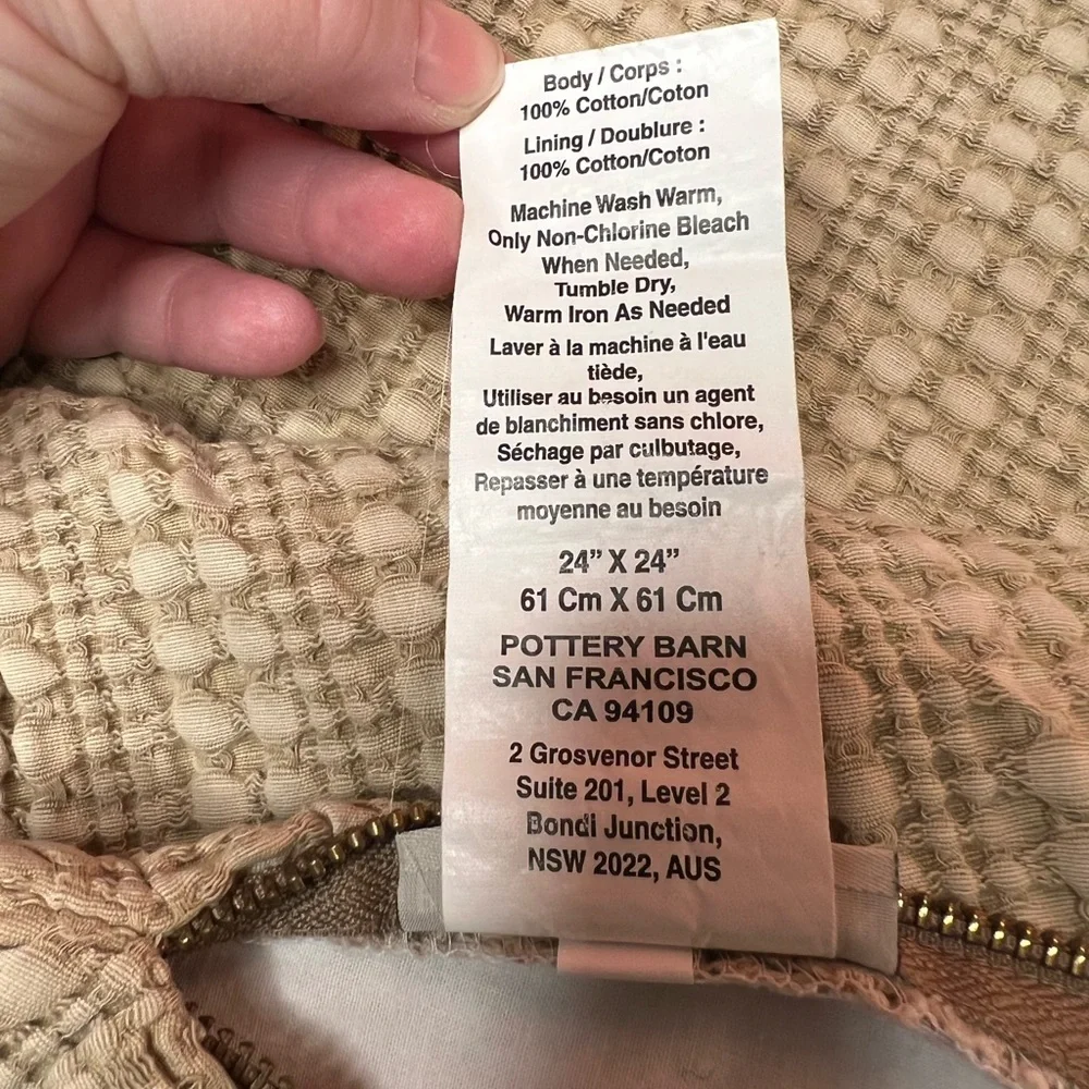 Pottery Barn Honeycomb Euro Sham
